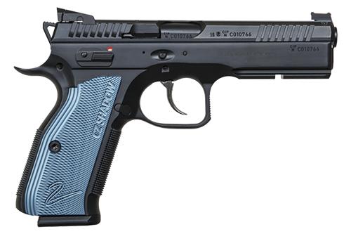 CZ SHADOW 2 cal. 9mm black polycoat blue grips 3x 17rd mags - Precision Shot Firearms
