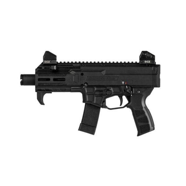CZ Scorpion 3+ Micro Handgun 9mm Luger 20rd Magazines (5) 4.2" 1/2x28 Threaded Barrel Black with QD Sling Mount - Precision Shot Firearms