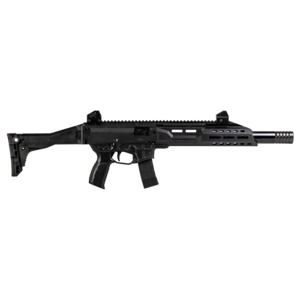 CZ USA Scorpion 3 Plus Carbine Rifle 9mm Luger 20rd Magazines (5) 16" 1/2x28 Threaded Barrel Black with Folding Stock - Precision Shot Firearms