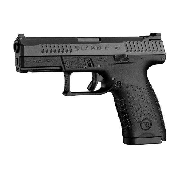 CZ P-10C Handgun 9mm Luger 15rd Magazines 4.02" Barrel Fixed Sights Black 3 Back Straps - Precision Shot Firearms