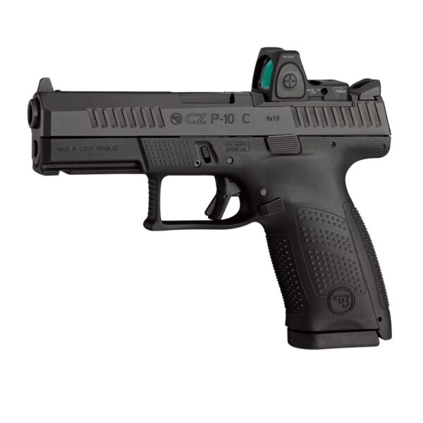 CZ USA P-10 C Handgun 9mm Luger 15rd Magazine 4" Barrel Black Optic Ready Fixed Sights - Precision Shot Firearms