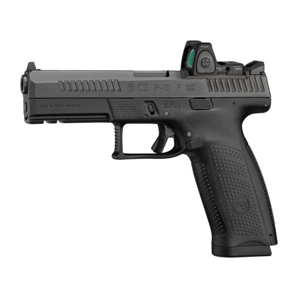 CZ USA P-10 F Handgun 9mm Luger 19rd Magazine 4.5" Barrel Black Optic Ready Fixed Sights - Precision Shot Firearms