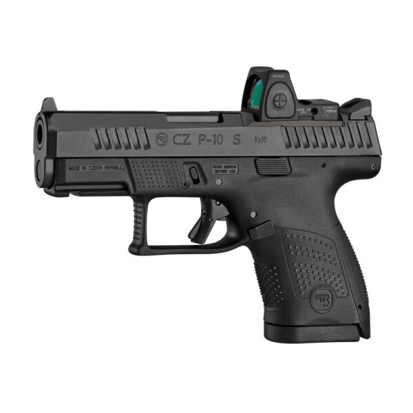 CZ USA P-10 S Handgun 9mm Luger 12rd Magazine 3.5" Barrel Black Optic Ready Fixed Sights - Precision Shot Firearms