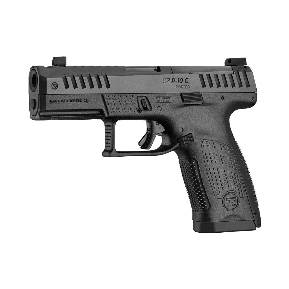 CZ USA P-10 C Ported Handgun 9mm Luger 15rd 4" Barrel COA Black - Precision Shot Firearms