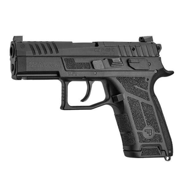 CZ USA P-09 Compact NOCTURNE Handgun 9mm Luger 15rd Magazine 3.74" Barrel Black - Precision Shot Firearms