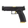 CZ USA P-10 F Competition-Ready Handgun 9mm Luger 19rd Magazine 5" Barrel Black with Gold Optic Ready Fiber Optic Front - Precision Shot Firearms