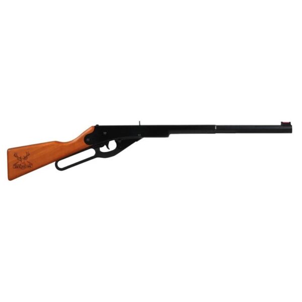 Daisy Buck BB Compact/Short LOP Lever Action Air Rifle .177 Cal Wood Stock - Blue - Precision Shot Firearms