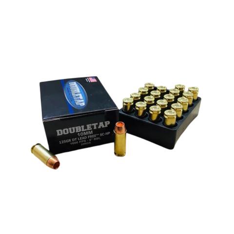 Double Tap DT Lead Free Handgun Ammunition 10mm Auto 125gr SC-HP 1600 fps 20/ct - Precision Shot Firearms