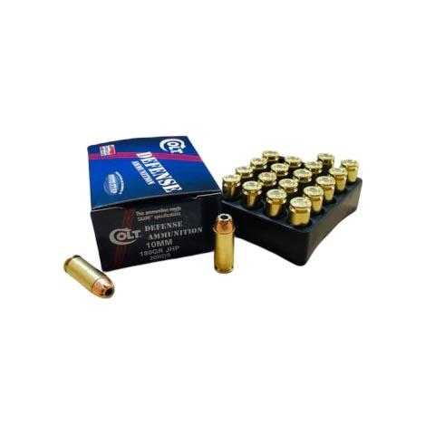 Double Tap Colt Defense Handgun Ammunition 10mm Auto 180gr JHP 1150 fps 20/ct - Precision Shot Firearms