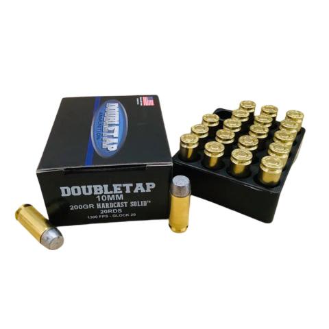 Double Tap Hardcast Solid Handgun Ammunition 10mm Auto 200gr HC 750 fps 20/ct - Precision Shot Firearms