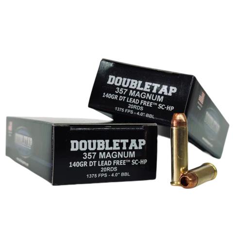 Double Tap DT Lead Free Handgun Ammunition .357 Mag 140gr SC-HP 1375 fps 20/ct - Precision Shot Firearms