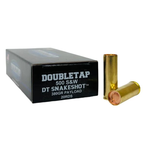 Double Tap DT Snake Shot Handgun Ammunition .500 S&W 380gr #9 Shot 1000 fps 20/ct - Precision Shot Firearms