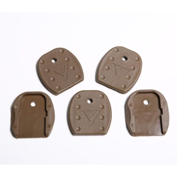 TangoDown Vickers Tactical Magazine Floor Plates for Glock 5pk Tan - Precision Shot Firearms