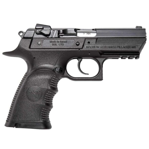 Magnum Research Baby Eagle III Semi Compact Handgun 9mm 2 10rd Magazines 3.85" Barrel Polymer Black - Precision Shot Firearms