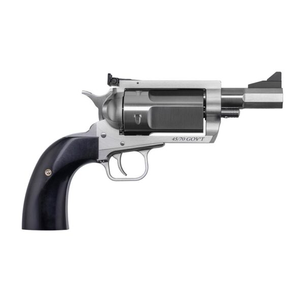 Magnum Research Exclusive BFR Rolling Thunder Handgun .45-70 Gov't 5rd Capacity 3" Barrel Silver with Black Grips - Precision Shot Firearms