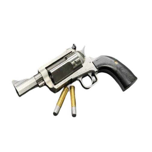 Magnum Research Exclusive BFR Rolling Thunder Handgun .45-70 Gov't 5rd Capacity 3" Barrel Silver with Black Grips - Precision Shot Firearms