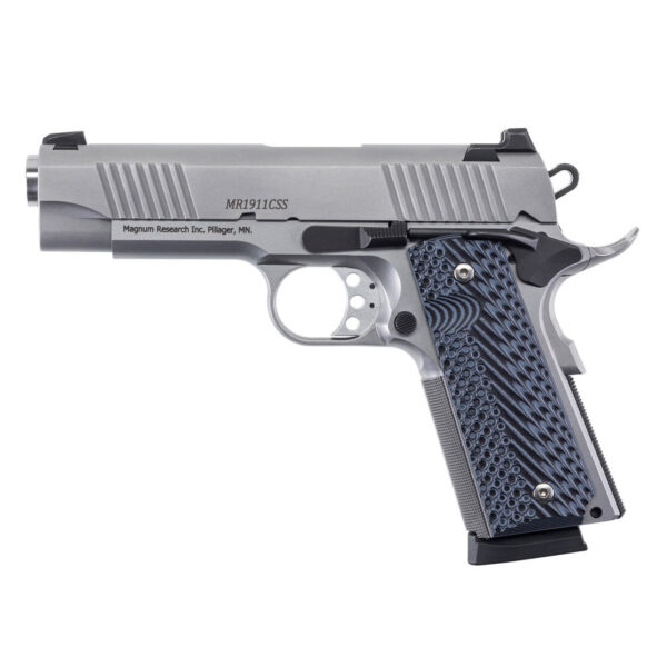 Magnum Research Desert Eagle 1911 C Handgun .45 Auto 8rd Magazine(2) 4.33" Stainless Barrel & Frame G10 Grips - Precision Shot Firearms