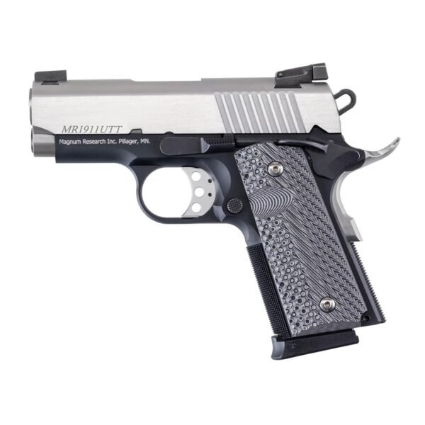 Magnum Research Desert Eagle 1911 U Handgun .45 Auto 6rd Magazines(2) 3" Bull Barrel 2 Tone Aluminum Frame w/Black Finish - Precision Shot Firearms
