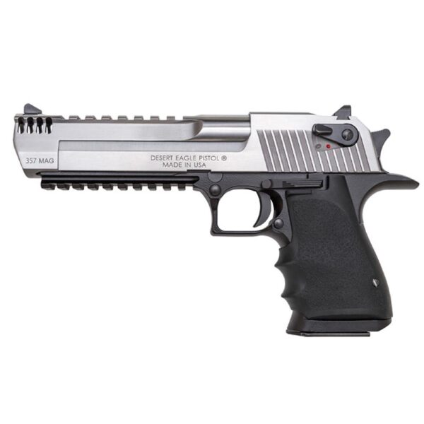 Desert Eagle L6 Handgun .357 Mag 9rd Magazine 6" Barrel Silver Slide with Black Frame - Precision Shot Firearms