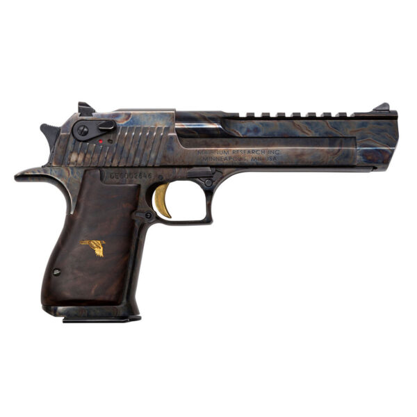 Magnum Research Case Hardened Desert Eagle Mark XIX Handgun .357 Magnum 9rd Magazine 6" Barrel Walnut Grips - Precision Shot Firearms