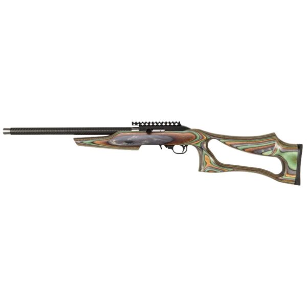 .22LR SwitchBolt Receiver 17" Carbon Weave BBL w/Forest Camo Ambidextrous - Precision Shot Firearms