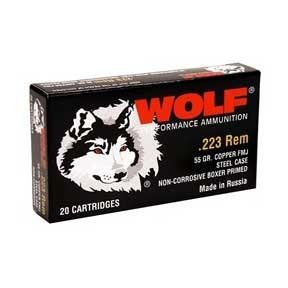 Wolf WPA Military Polyformance Rifle Ammunition .223 Rem 55 gr FMJ 3241 fps - 500/box - Precision Shot Firearms