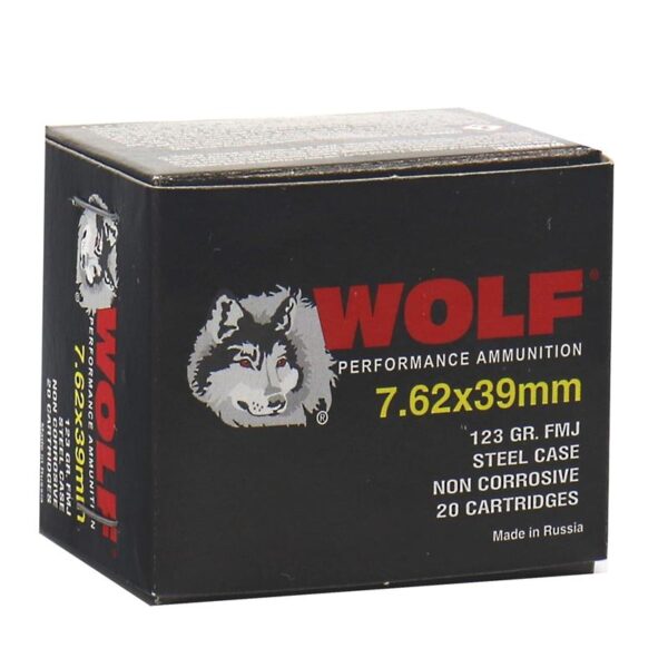Wolf WPA Polyformance Rifle Ammunition 7.62x39mm 123 gr FMJ 2396 fps 1000/ct - Precision Shot Firearms
