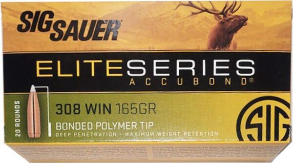 Sig Sauer Elite Accubond Hunting Ammunition .308 Win 165gr AB 20/ct - Precision Shot Firearms