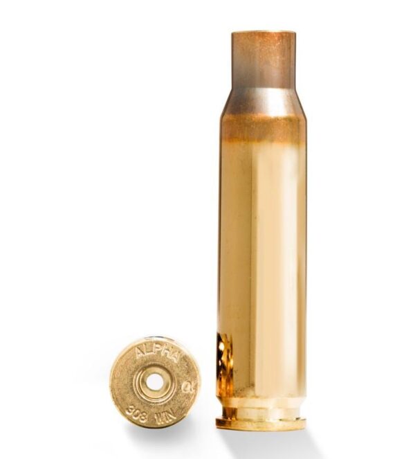Alpha Munitions Ultra Premium Unprimed Brass Cartridge Cases .308 Winchester Brass - Small Rifle Primer 100/Box - Precision Shot Firearms