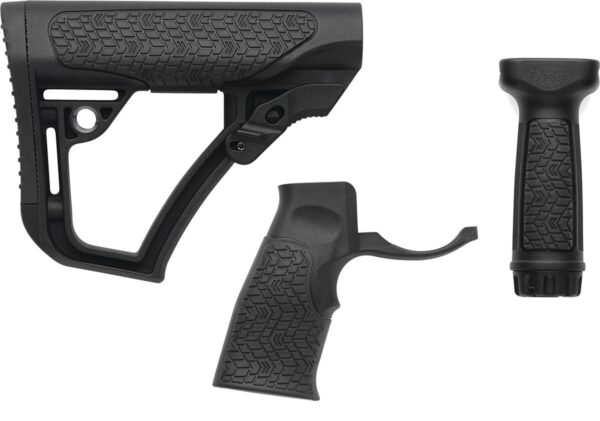 Collapsible Buttstock Pistol Grip & Vertical Foregrip Combo BLK - Precision Shot Firearms