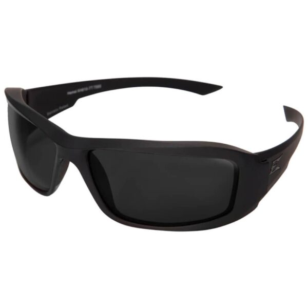 Edge Hamel Thin Temple Shooting Glasses Matte Frame Polarized Smoke Vapor Shield Lenses - Precision Shot Firearms