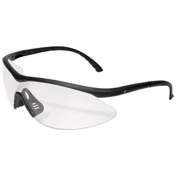 Edge Eyewear Fastlink Shooting Glasses Black Frame with Clear G15 Vapor Shield Lens - Precision Shot Firearms