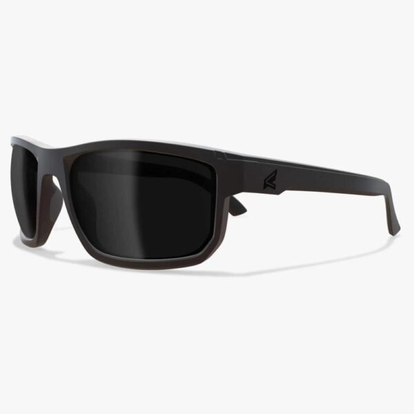 Edge Defiance Safety Glasses Black Frame with Polarized Smoke Vapor Shield Lens - Precision Shot Firearms