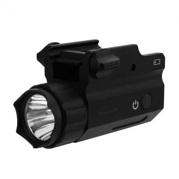 Tacfire 360 Lumen Full Size Pistol Flashlight Black - Precision Shot Firearms