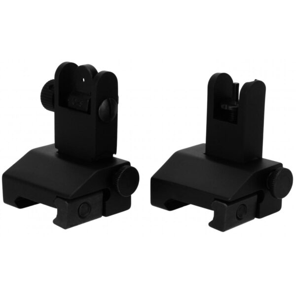 Tacfire AR Front & Rear Spring Loaded Pop Up Iron Sights - Precision Shot Firearms