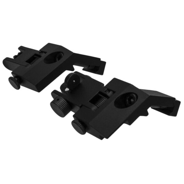 Tacfire AR Front & Rear 45 Degree Flip Up Spring Loaded Sights - Precision Shot Firearms