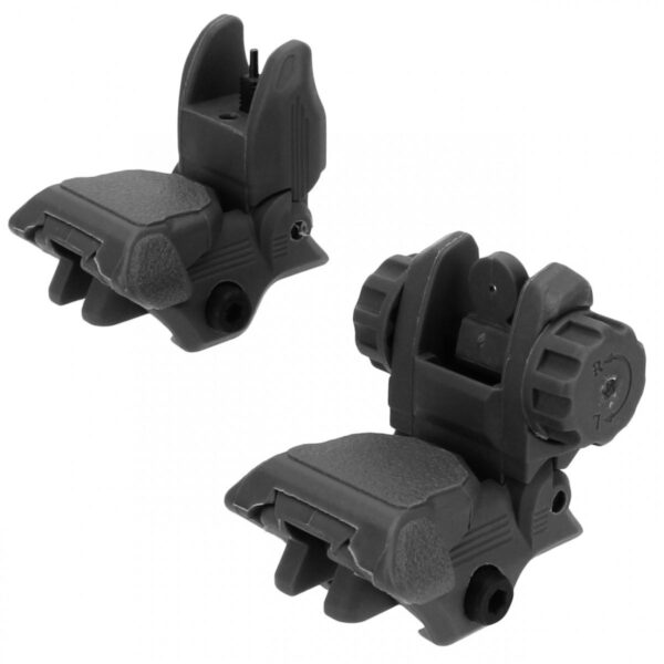 Tacfire AR-15 45 Same Plane/Low Profile Pop Up Sights - Black Polymer - Precision Shot Firearms