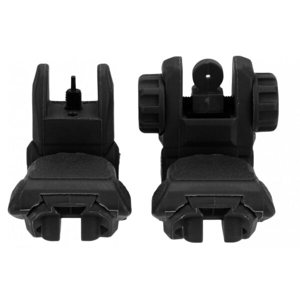 Tacfire AR-15 45 Same Plane/Low Profile Pop Up Sights - Black Polymer - Precision Shot Firearms