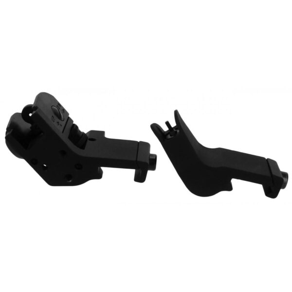 Tacfire AR-15 45 Degree Rapid Transition Back Up Sights - Black Aluminum - Precision Shot Firearms