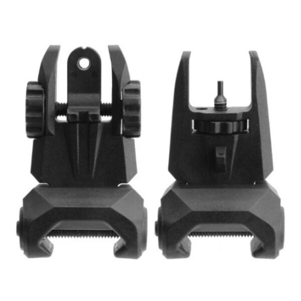TacFire Tactical Polymer Front And Rear Flip Up Sight Set - Precision Shot Firearms