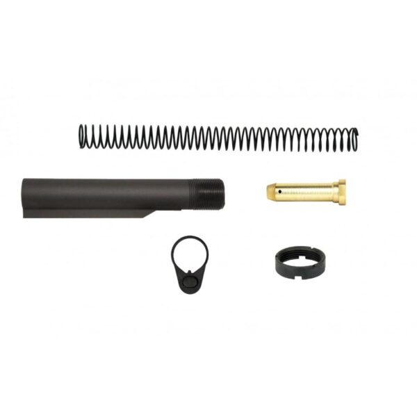 TacFire AR-15 6-Position Mil-Spec Buffer Tube Kit with Standard End Plate - Precision Shot Firearms