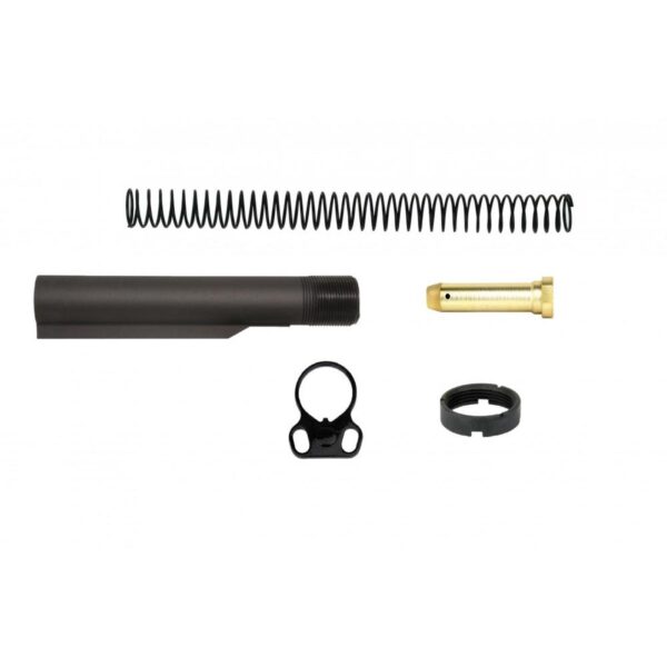 TacFire AR-15 6-Position Mil-Spec Buffer Tube Kit with Dual Loop End Plate - Precision Shot Firearms
