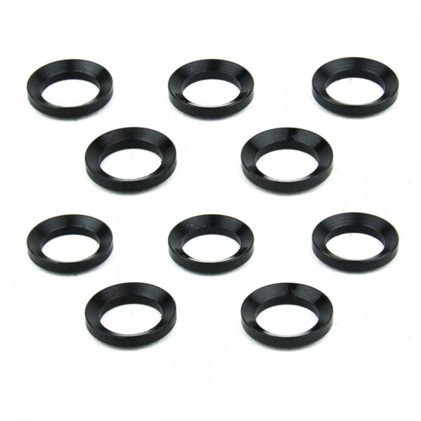 Tacfire AR-15/.223 Muzzle Brake Crush Black Washers - 10/ct - Precision Shot Firearms
