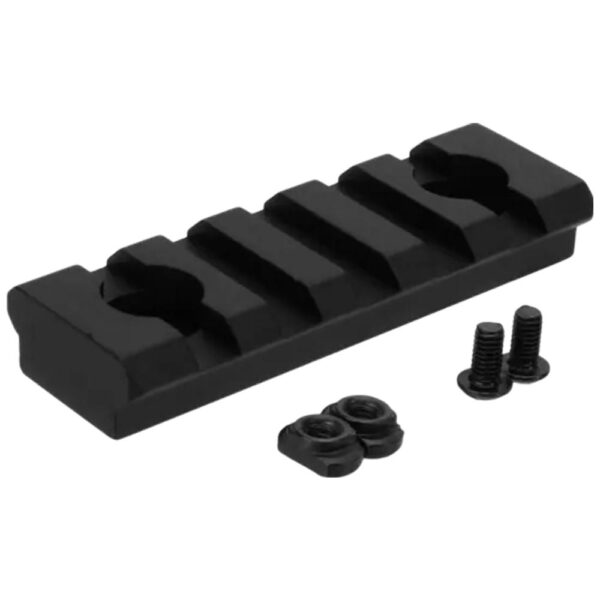 Tacfire Picatinny MLOK Rail Section 5 Slot Black - Precision Shot Firearms
