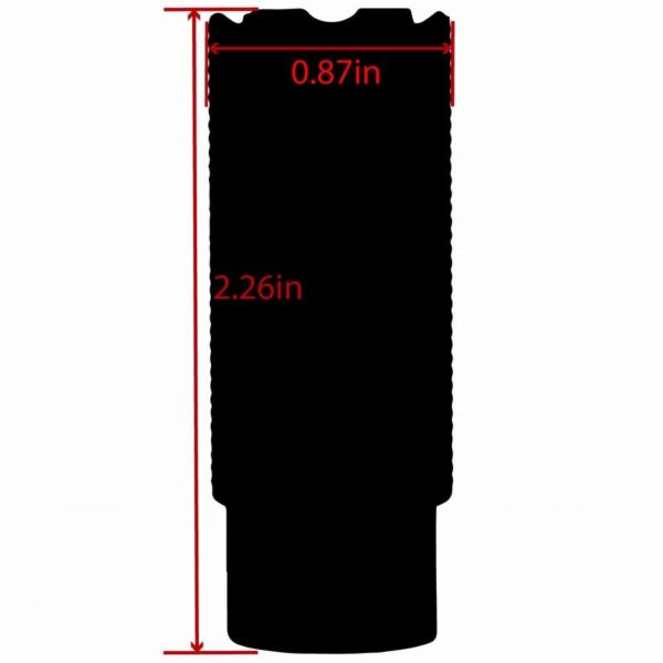 Tacfire Linear Compensator Sound & Concussion Forwarder .223/5.56 1/2x28 Black - Precision Shot Firearms