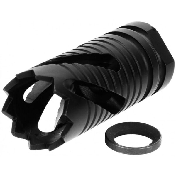 Tacfire Crown Style Muzzle Brake .223/5.56 1/2x28 Black - Precision Shot Firearms
