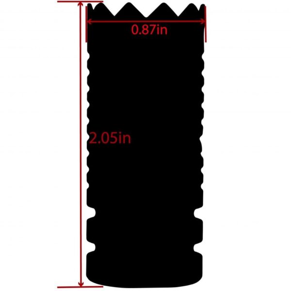 Tacfire Crown Style Muzzle Brake .223/5.56 1/2x28 Black - Precision Shot Firearms