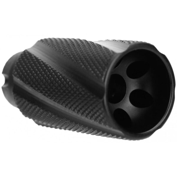 Tacfire Knurled Linear Compensator Flash & Concussion Forwarder 7.62x39 14x1 LH Black - Precision Shot Firearms