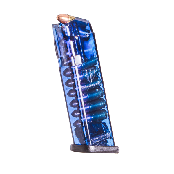 Elite Tactical Systems (ETS) Handgun Magazine Blue for Glock 17/18/19/19x/26/34/45 Gen 1-5 9mm Luger 17/rd - Precision Shot Firearms