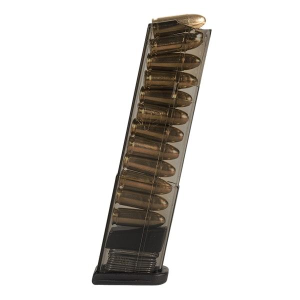 Elite Tactical Systems Carbon Smoke Handgun Magazine for Glock 43 9mm Luger 12/rd - Precision Shot Firearms